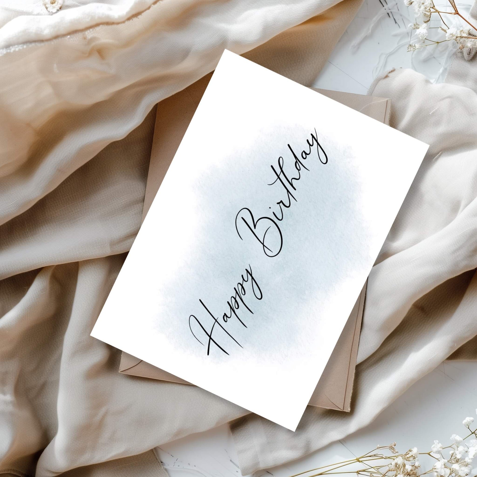 Elegant Printable Birthday Card Online - ArtistryLoftStudio