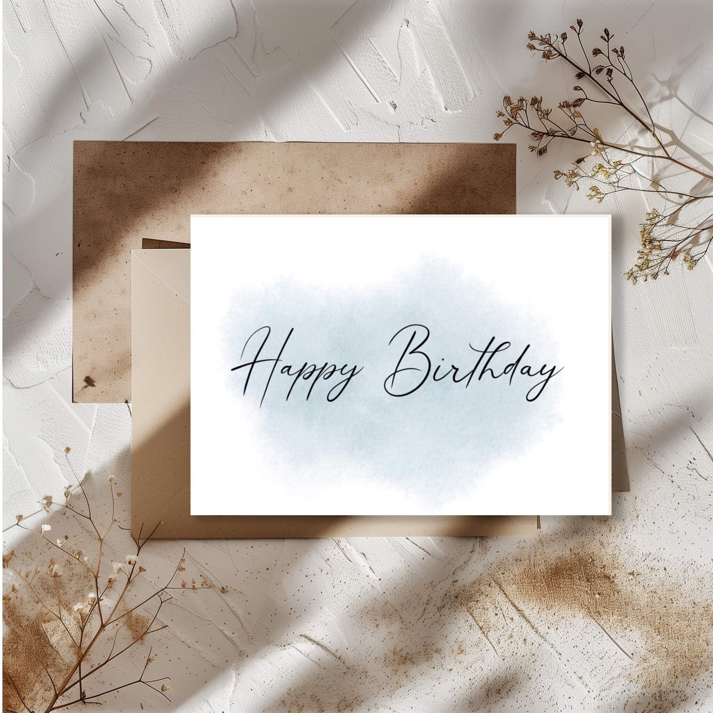 Elegant Printable Birthday Card Online - ArtistryLoftStudio