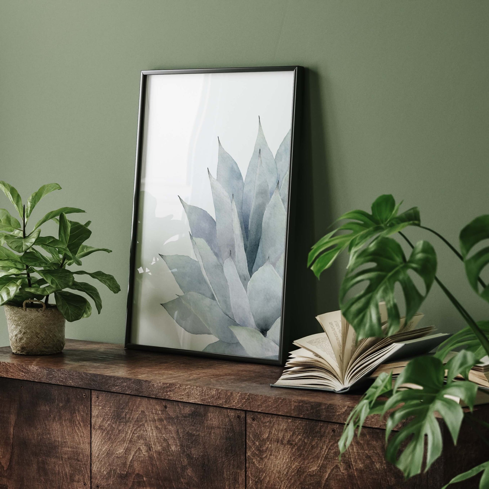 Succulent Wall Art | Downloadable Art Print for Modern Decor