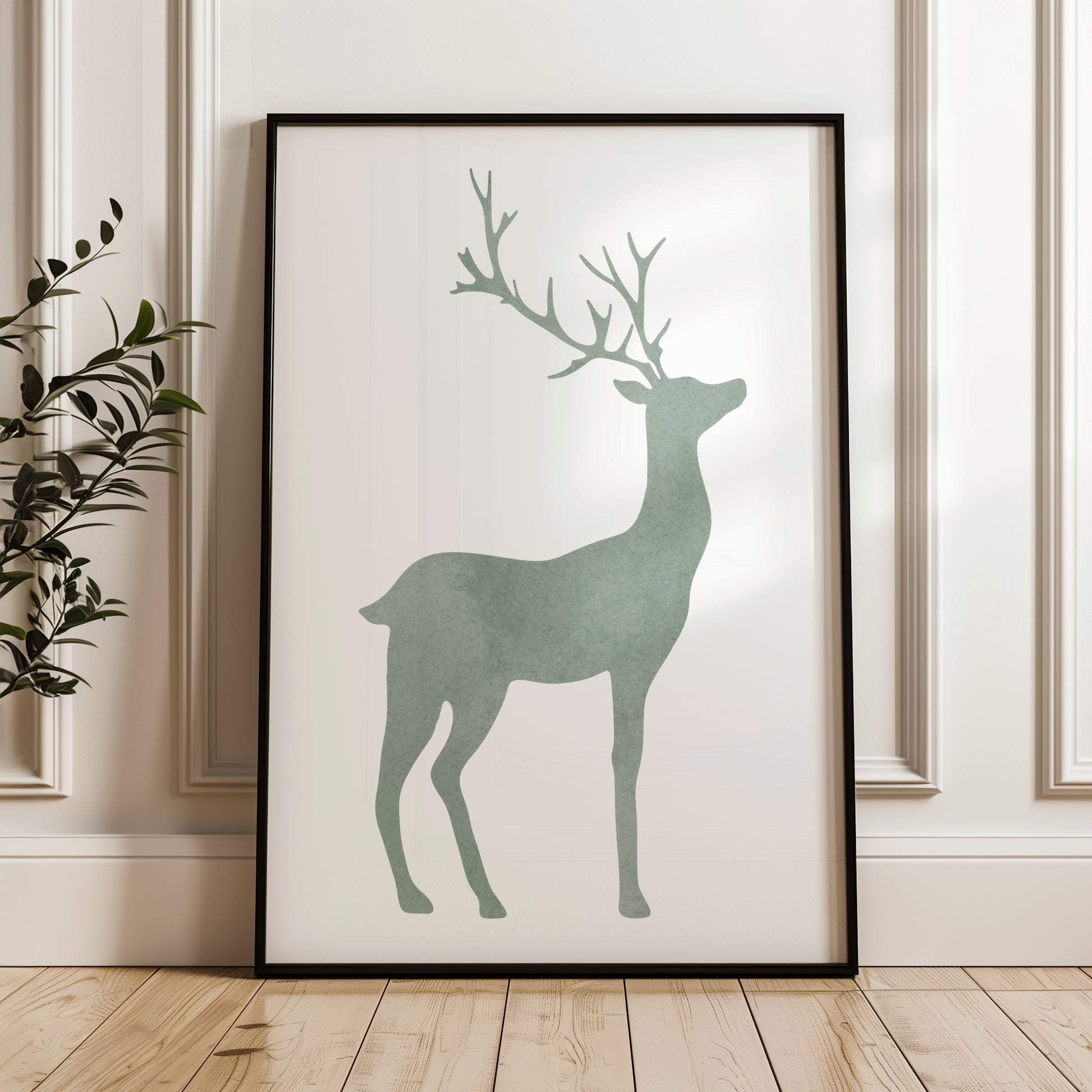 Minimalist Deer Art | Printable Wall Art for Modern and Nature-Inspired Decor