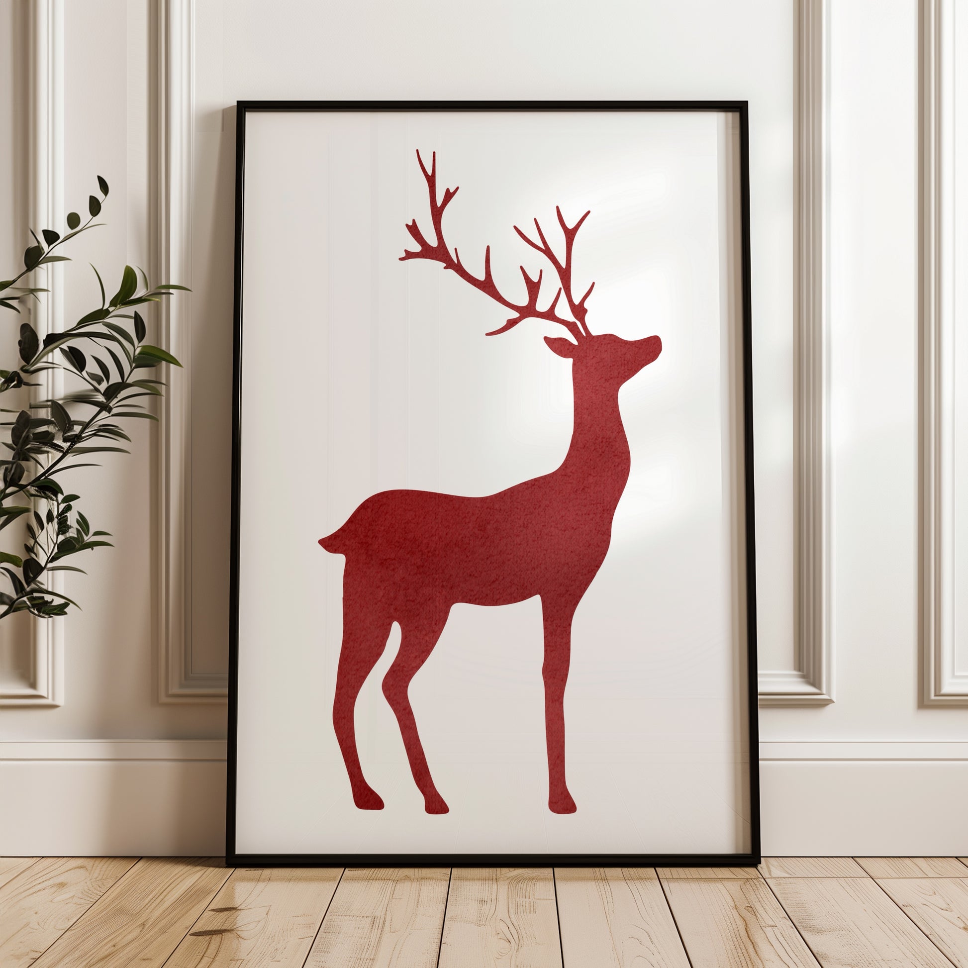 Minimalist Deer Art | Printable Wall Art for Modern and Nature-Inspired Decor