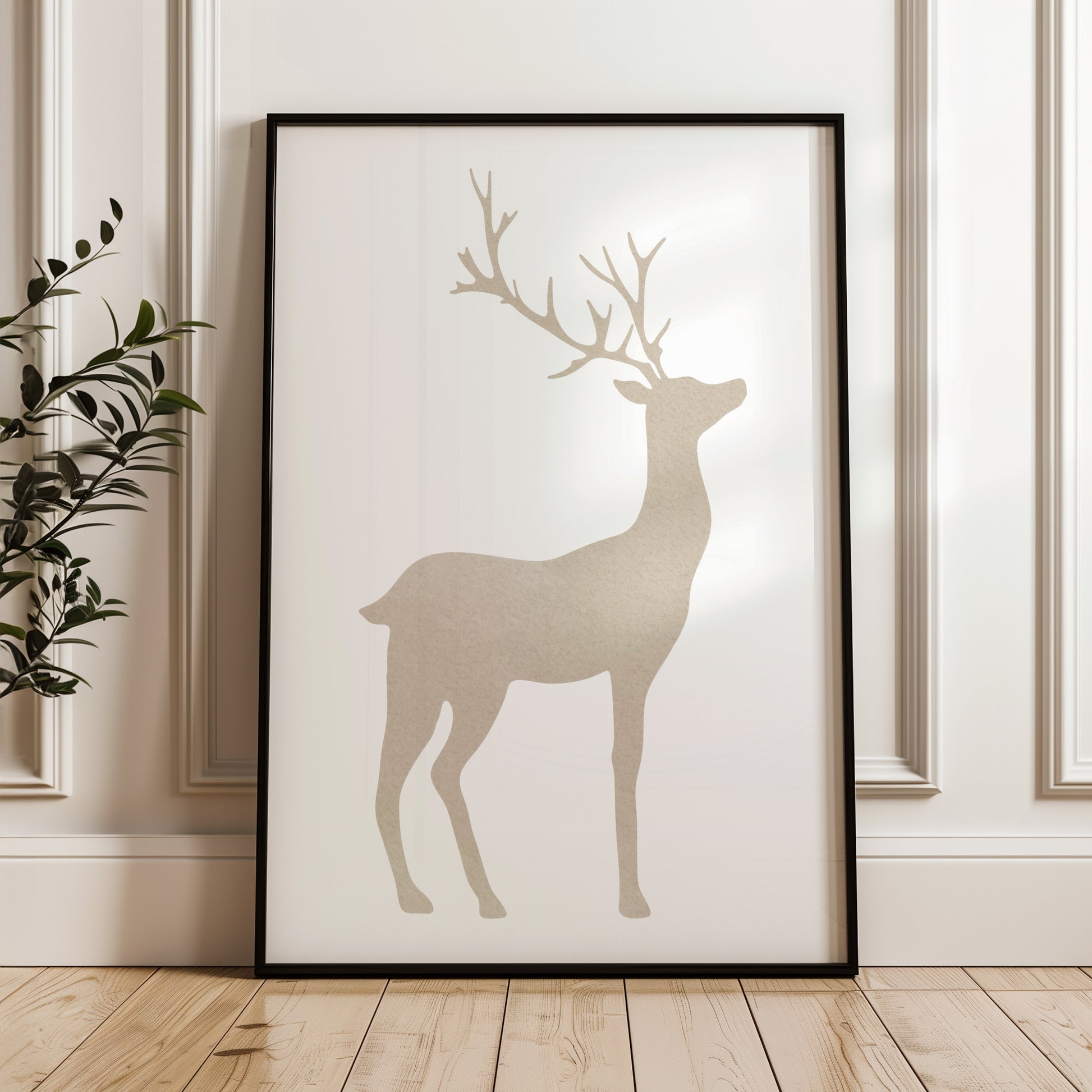 Minimalist Deer Art | Printable Wall Art for Modern and Nature-Inspired Decor