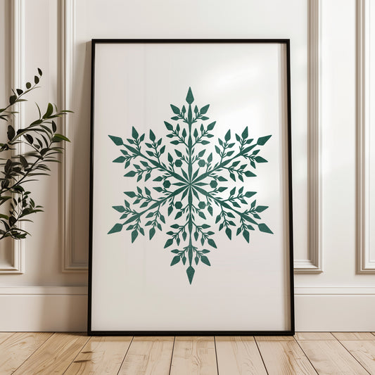 Elegant Snowflake | Printable Wall Art