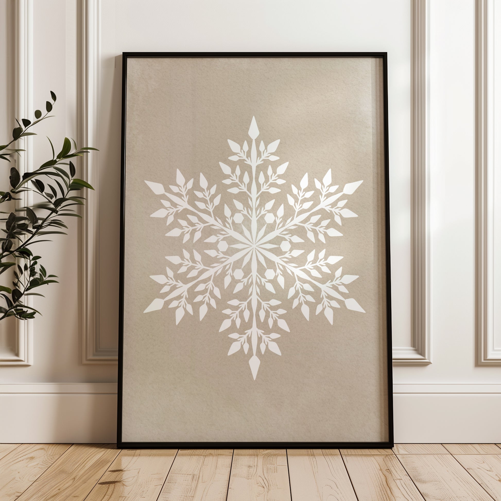 Harmonic Snowflake | Printable Wall Art