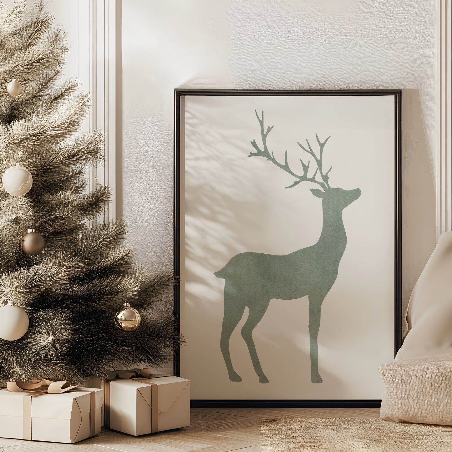 Minimalist Deer Art | Printable Wall Art for Modern and Nature-Inspired Decor