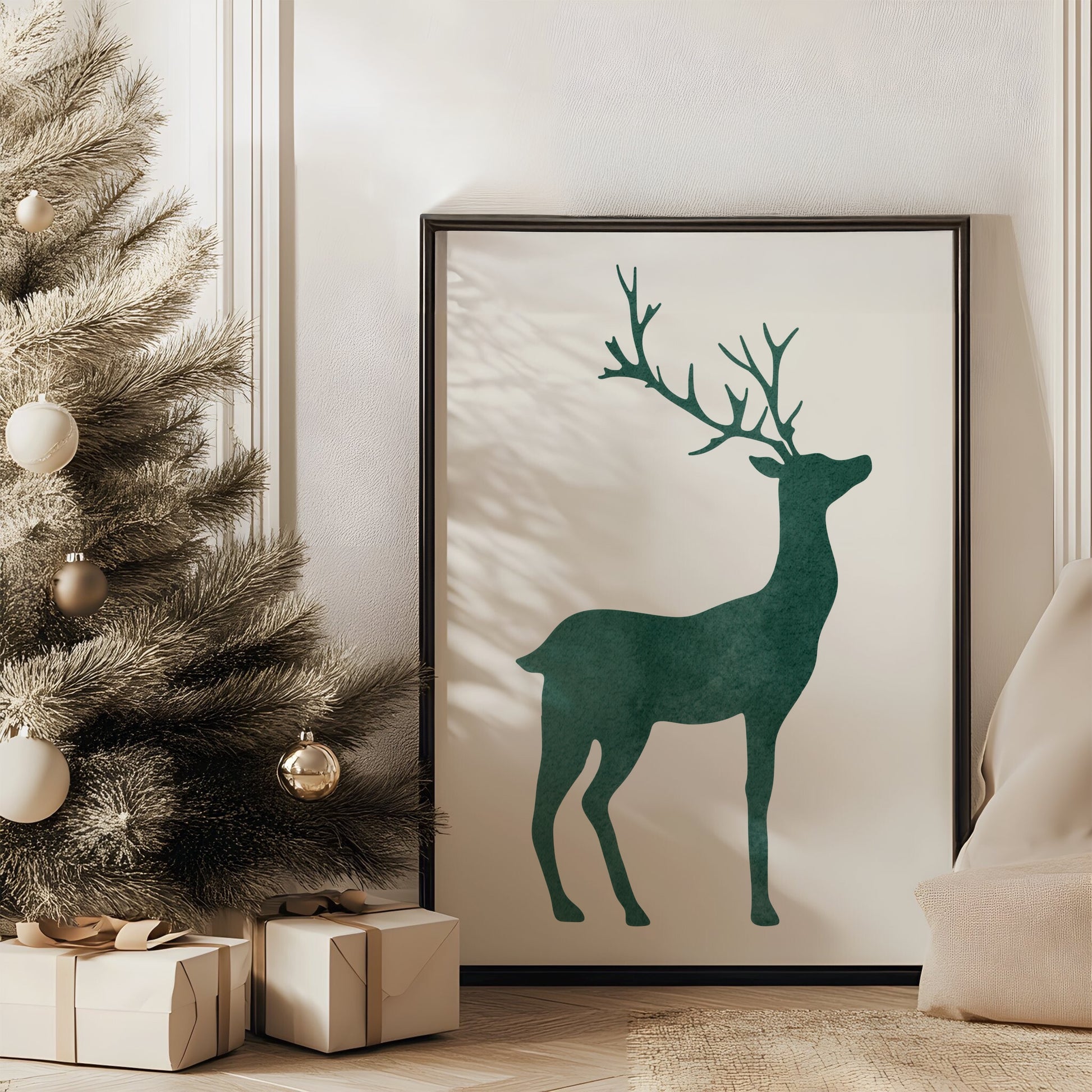 Minimalist Deer Art | Printable Wall Art for Modern and Nature-Inspired Decor