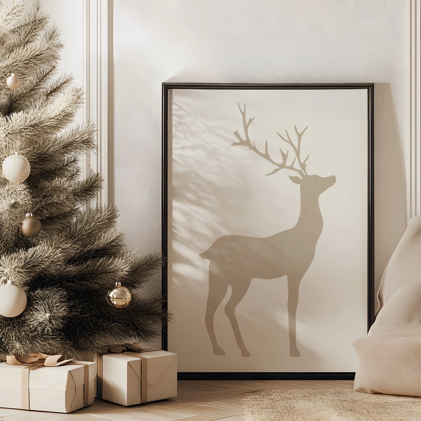 Minimalist Deer Art | Printable Wall Art for Modern and Nature-Inspired Decor