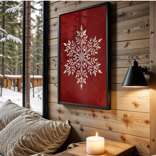 Harmonic Snowflake | Printable Wall Art