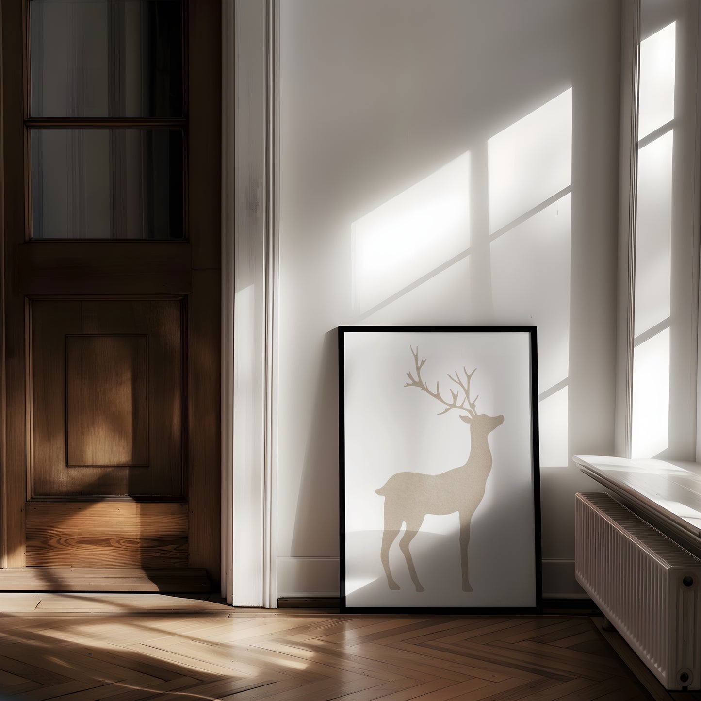 Minimalist Deer Art | Printable Wall Art for Modern and Nature-Inspired Decor