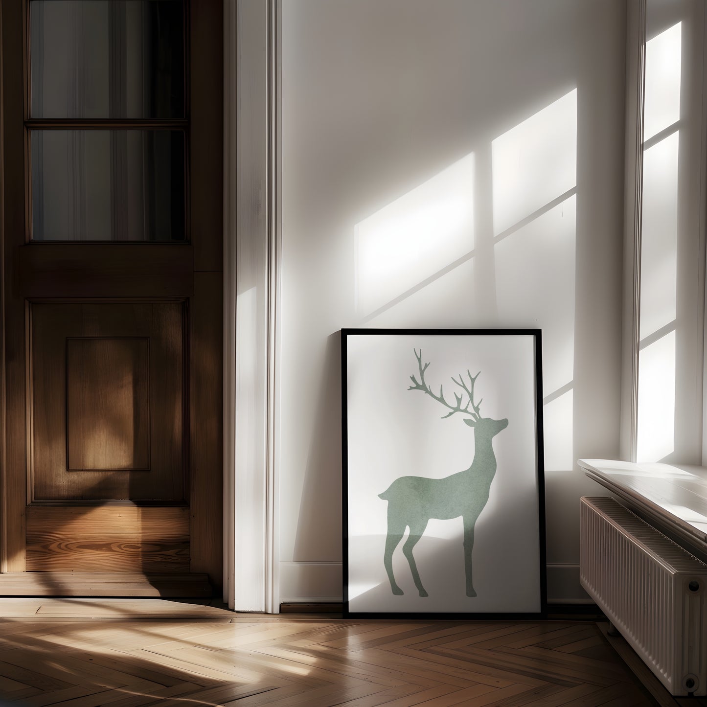 Minimalist Deer Art | Printable Wall Art for Modern and Nature-Inspired Decor